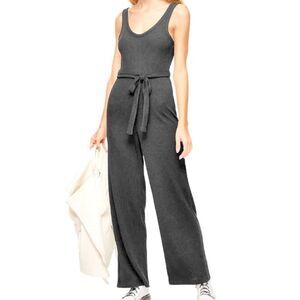 NWT Topshop Ribbed Slouch Sleeveless Jumpsuit